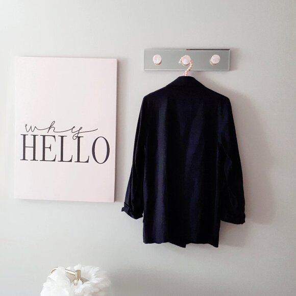 EUC Twik Simons black double breasted linen blend lightweight blazer, XS - Picture 5 of 13